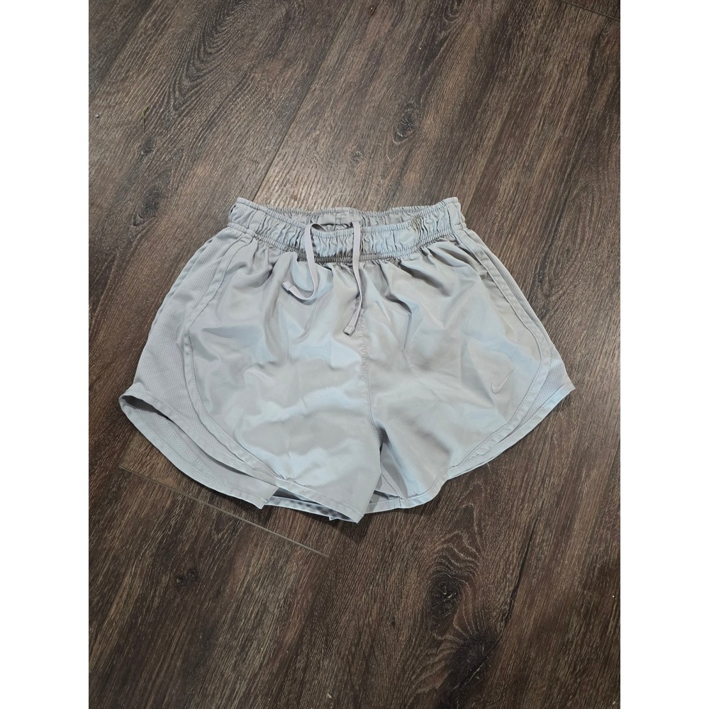 Nike Dri-FIT Tempo Running Shorts Light Grey Mesh Athletic Training Womens XS